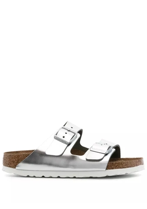 Birkenstock metallic buckled sliders