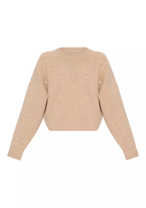 Ulla Johnson Vanessa cut-out ribbed sweater - Neutrals