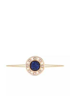 Officina Bernardi 18kt yellow and white gold large SenzaTempo sapphire and diamond bracelet