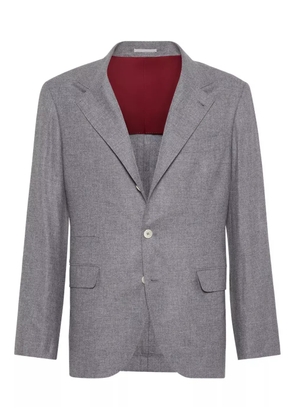 Brunello Cucinelli Flannel blazer - Grey