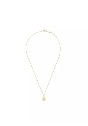 Coup De Coeur stone disc necklace - Gold