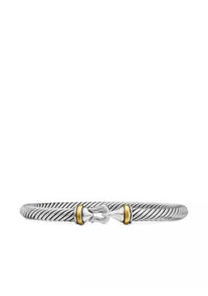 David Yurman 18kt yellow gold and sterling silver Buckle Classic Cable bracelet (5mm)