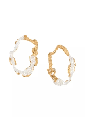 LOVENESS LEE Dzovag hammered hoop earrings - Gold