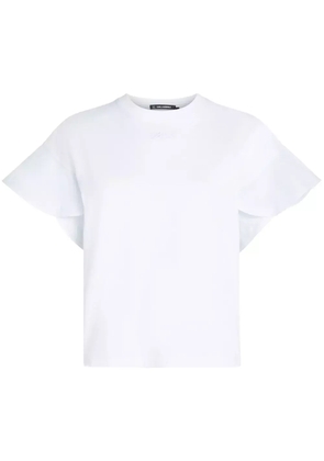 Karl Lagerfeld ruffle T-shirt - White