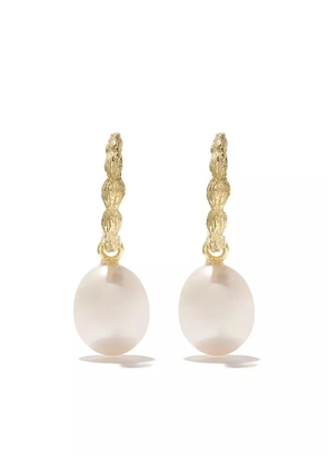 Wouters & Hendrix Gold 18kt yellow gold Organic Pearl hoops