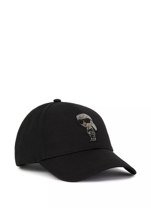 Karl Lagerfeld Ikon rhinestone cap - Black