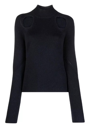 Zadig&Voltaire Micky cut-out merino-wool jumper - Blue