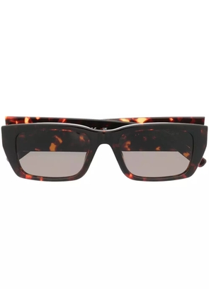Palm Angels Eyewear tortoiseshell-effect square-frame sunglasses - Brown