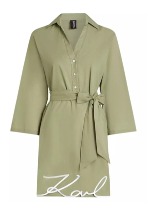 Karl Lagerfeld DNA Signature beach dress - Green