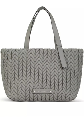 Karl Lagerfeld K/weave quilted tote bag - Grey