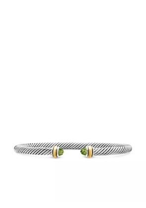 David Yurman 18kt yellow gold and sterling silver Classic Cable bracelet (4mm)