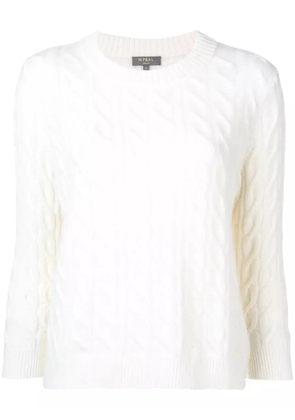 N.Peal cable knit sweater - Neutrals