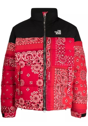 Readymade bandana-print padded down jacket - Red