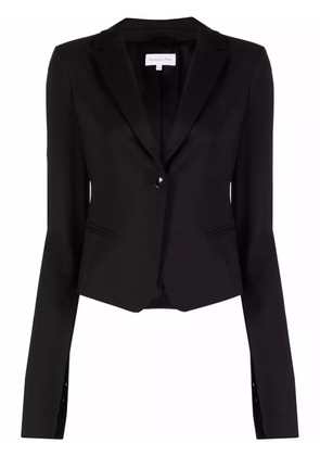 Patrizia Pepe single-breasted slit-sleeve blazer - Black