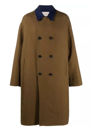Nick Fouquet Vincent double-breasted overcoat - Green