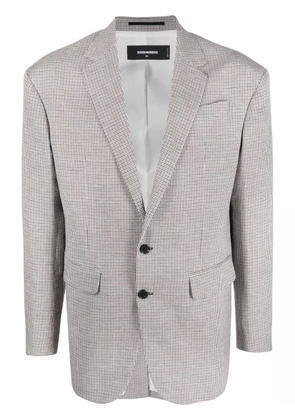 DSQUARED2 single-breasted checked jacket - Blue