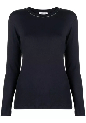 Fabiana Filippi contrast-trim sweater - Blue