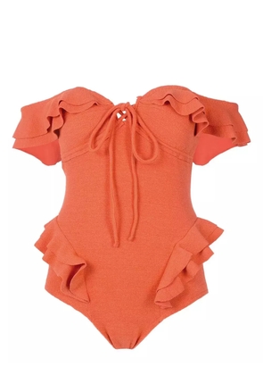 Clube Bossa Lanzo off-shoulder one-piece - Orange