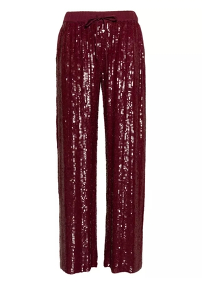 P.A.R.O.S.H. Glare sequinned trousers - Red