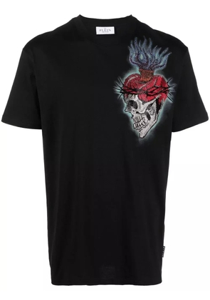 Philipp Plein tattoo-print detail T-shirt - Black