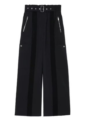 3.1 Phillip Lim high-waisted wide-leg belted trousers - Black