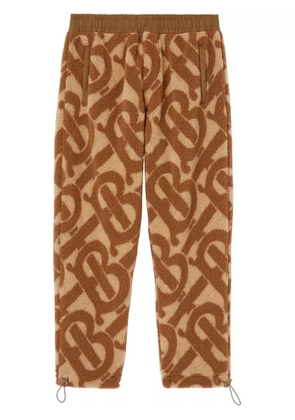Burberry monogram fleece jacquard track pants - Neutrals