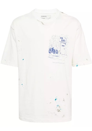 DOMREBEL Scuff Door graphic-print T-shirt - Neutrals