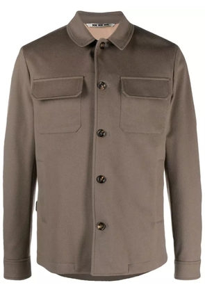 Kired patch-pockets wool jacket - Brown