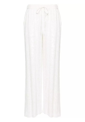 P.A.R.O.S.H. Glare sequinned trousers - White