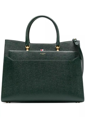 Thom Browne large pebble Duet tote - Green