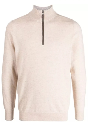 N.Peal The Carnaby half-zip jumper - Neutrals