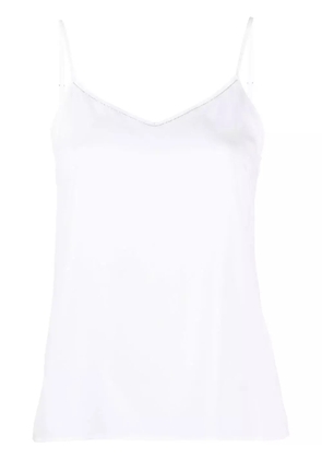 Fabiana Filippi basic spaghetti-straps top - White