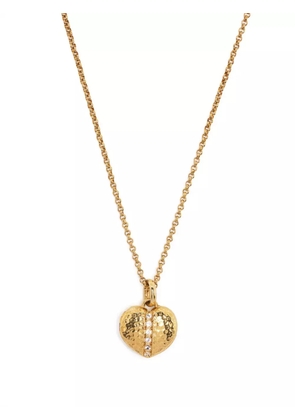 DOWER AND HALL Heart Lumiere pendant necklace - Gold