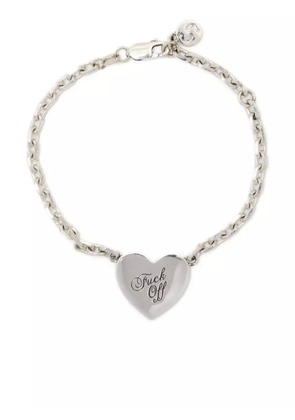 Stolen Girlfriends Club Warm Welcome heart-charm bracelet - Silver