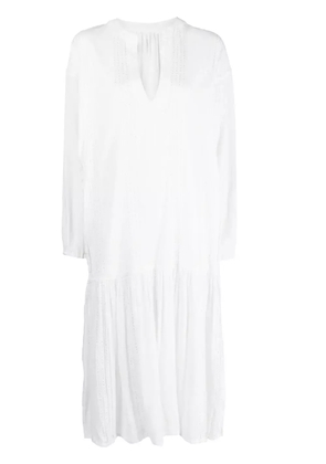lemlem Abira Poet shirt dress - White