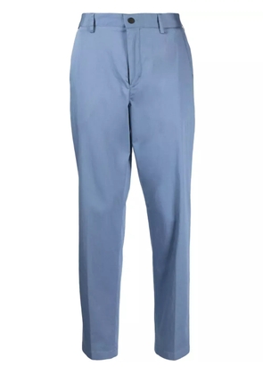 BOSS logo-patch tailored trousers - Blue