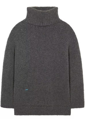 Alanui logo-tag roll-neck jumper - Grey