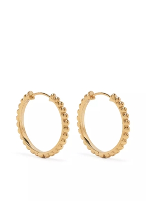 DOWER AND HALL Dotty huggie hoop earrings - Gold