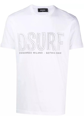 DSQUARED2 logo-studded short-sleeve T-shirt - White