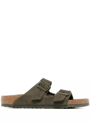 Birkenstock double-strap suede sandals - Green