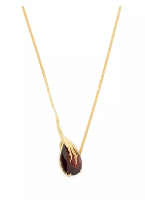 Wouters & Hendrix Gold 18kt yellow gold Grigri garnet necklace