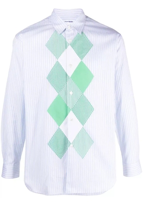 Comme Des Garçons Shirt striped cotton shirt - White