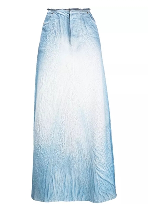 Diesel De-Pago-Fsd1 A-line denim maxi skirt - Blue