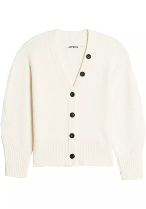 Apparis V-neck knit cardigan - Neutrals