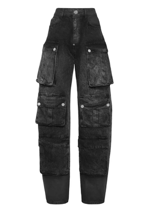 Philipp Plein oversize cargo jeans - Black