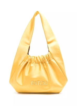 Patou Le Biscuit satin tote bag - Yellow