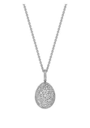 Fabergé 18kt white gold Emotion Egg diamond necklace - Silver