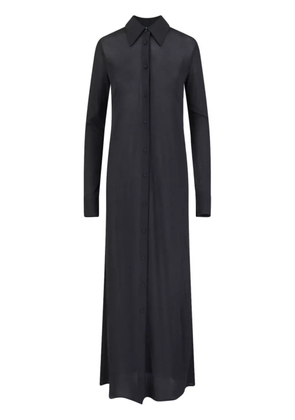 Jil Sander maxi shirt dress - Black