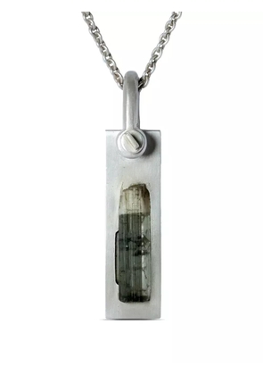 Parts of Four Plate verdelite pendant necklace - Silver