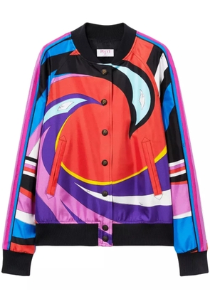 PUCCI Cigni-print twill bomber jacket - Red